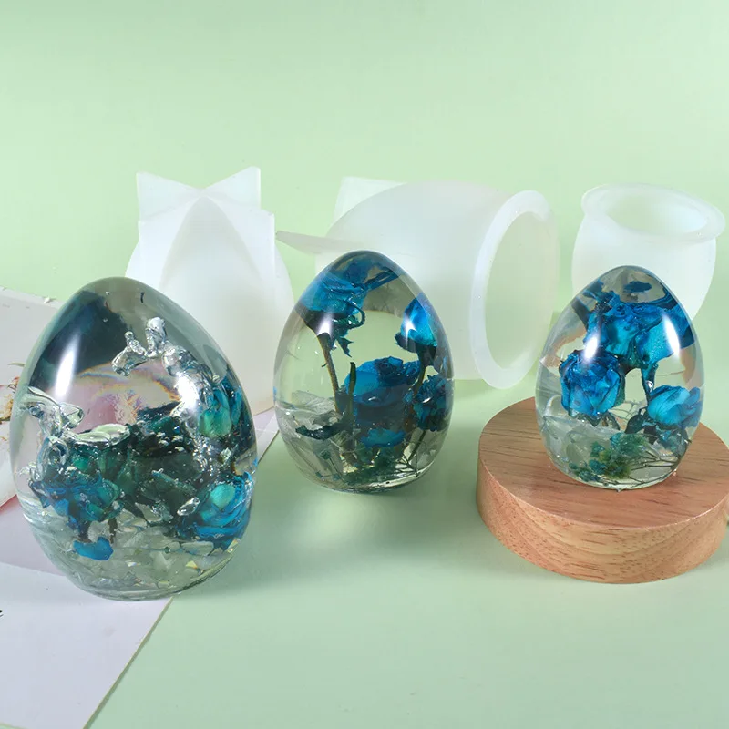 DIY One-piece Spherical Crystal Silicone Mold Dry Flower Sphere Night Light Mirror Epoxy Mold Home Decoration Storage