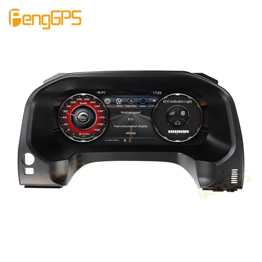 12.3'' Digital Virtual Cockpit Instrument Gauge Cluster For Toyota Land Cruiser Prado 150 09-17 Dashboard Speedometer Odometer