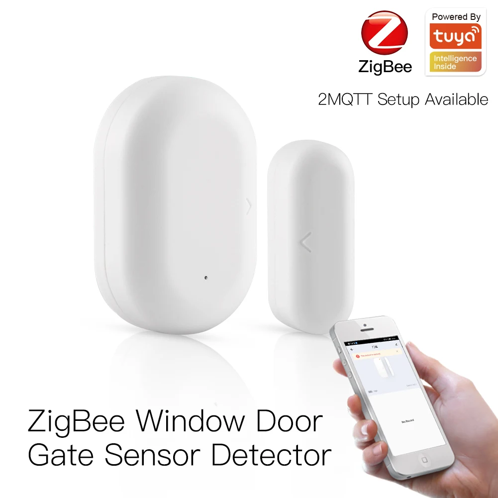 

Tuya Smart Zigbee Door Sensor Door Open / Closed Detectors Wifi Home Alarm Compatible With Alexa Google Home Smart Life App