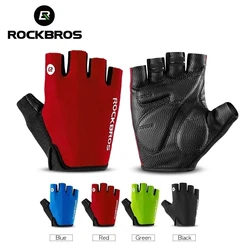 ROCKBROS Bike Gloves Half Finger Team Guantes Ciclismo Breathable Gloves for Man Woman Kids Summer Bicycle Glove 5 Colors