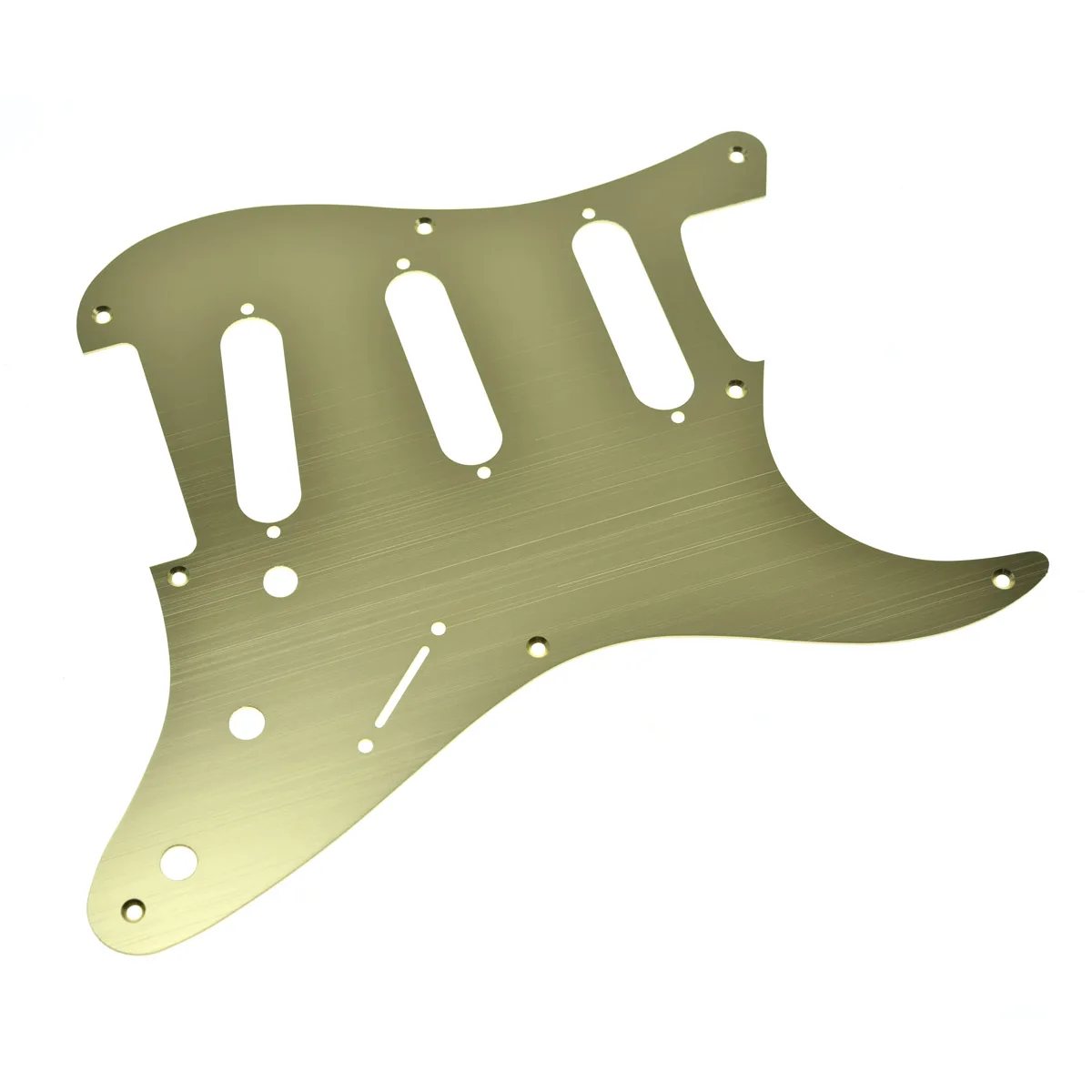 KAISH 8 Hole Metal Aluminum Anodized Vintage Style ST Strat SSS Guitar Pickguard Fits American Fender Strat