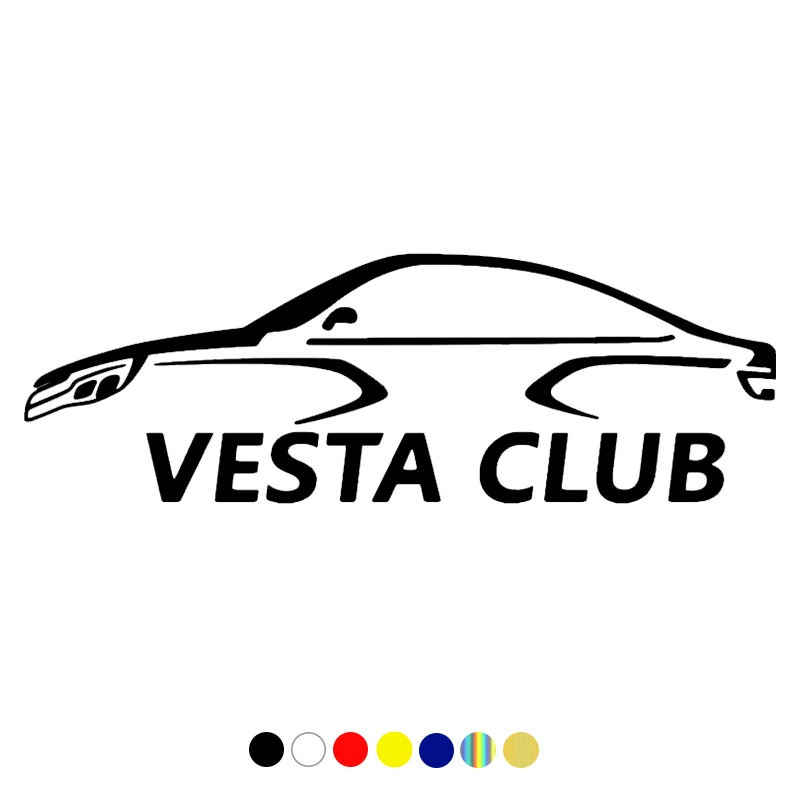 

CS-1465#20*6.7cm VESTA CLUB funny car sticker vinyl decal for auto car stickers styling on bumper window glass choose size