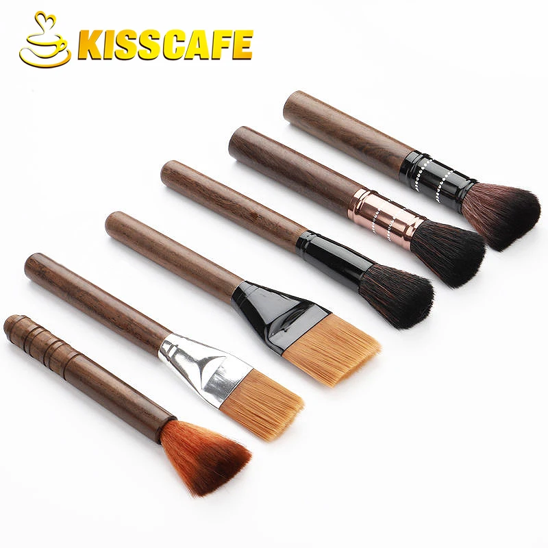 Coffee Grinder Brush Cleaning Brush Espresso Brush Accessories Rosewood Coffee Powder Dusting Brushes Grain Barista Tool