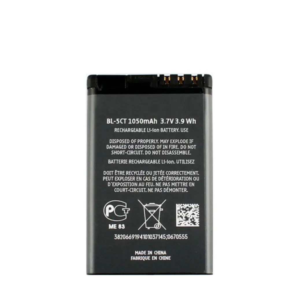 New High Quality BL-5CT Battery For Nokia 5220 5220XM 6730 C5 6330 6303i C5-00 C6-01 C3-01 6303C 3720s-2 Cell Phone