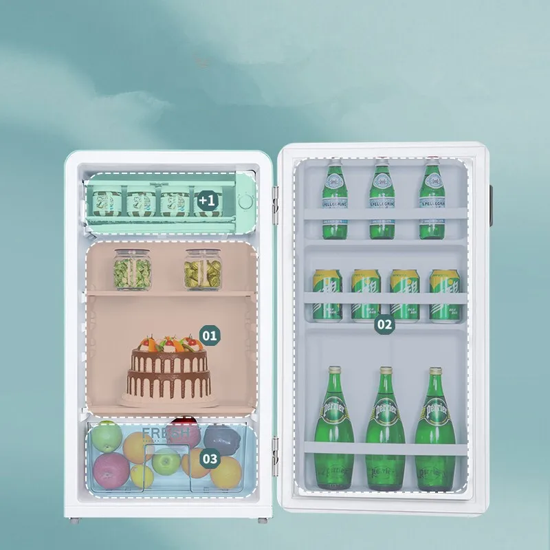 Household Small Bass Frigorífico, Energy Saving Freezer, Proteção Ambiental, Economia de Energia, 93L