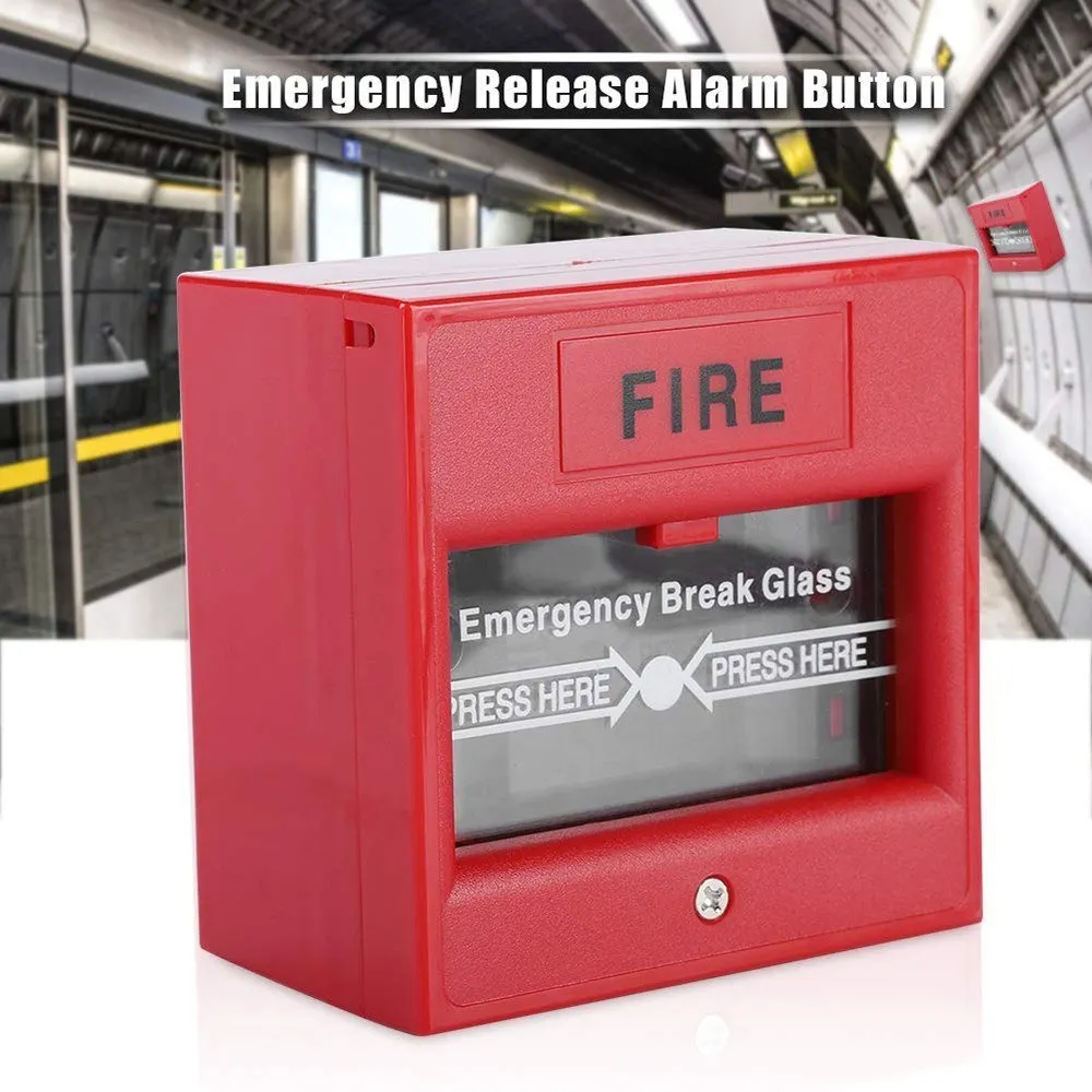 Notfall Tür Release Glas Brechen Alarm Taste Feuer Alarm Swtich Brechen Glas Ausfahrt Release Schalter