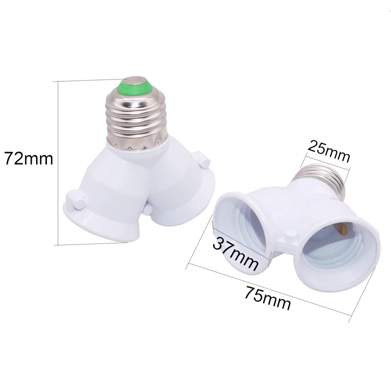 E27 Lamp Holder Lighting Accessories GGB E27-2 Converters E27 Twins Lampholders Quality Assurance CE Lamp Holder 1 Pcs