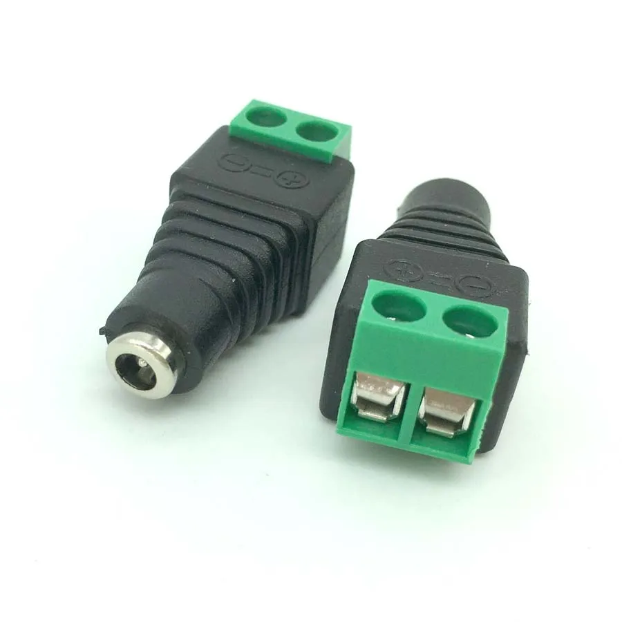 

2-Pin 1.3 X 3.5mm 3.5*1.3mm DC Power Female Plug Jack Adapter Cable Connector Screws Soldering-free Terminal Binding Post