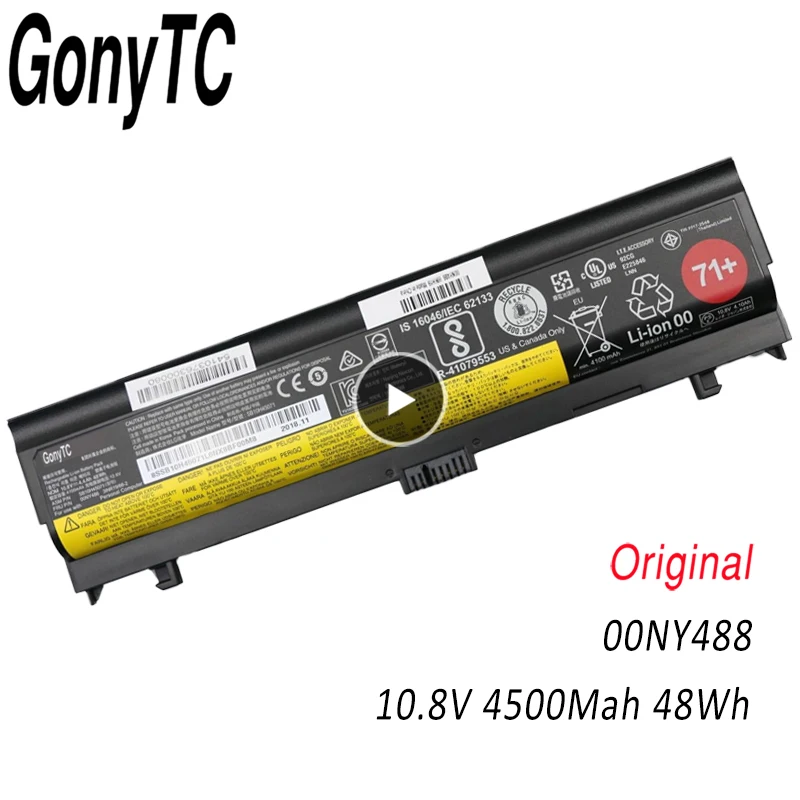 

Оригинальный аккумулятор для ноутбука LENOVO Thinkpad L560 L570 SB10H45073 SB10H45074 SB10H45071 00NY488 00NY489 00NY486