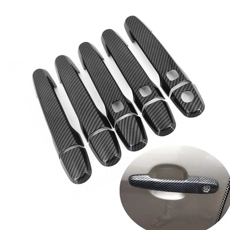 For Toyota RAV4 RAV 4 2006 2007 2008 2009 2010 2011 2012 2013 Carbon Fiber Chrome Car Door Handle Covers Styling Accessories