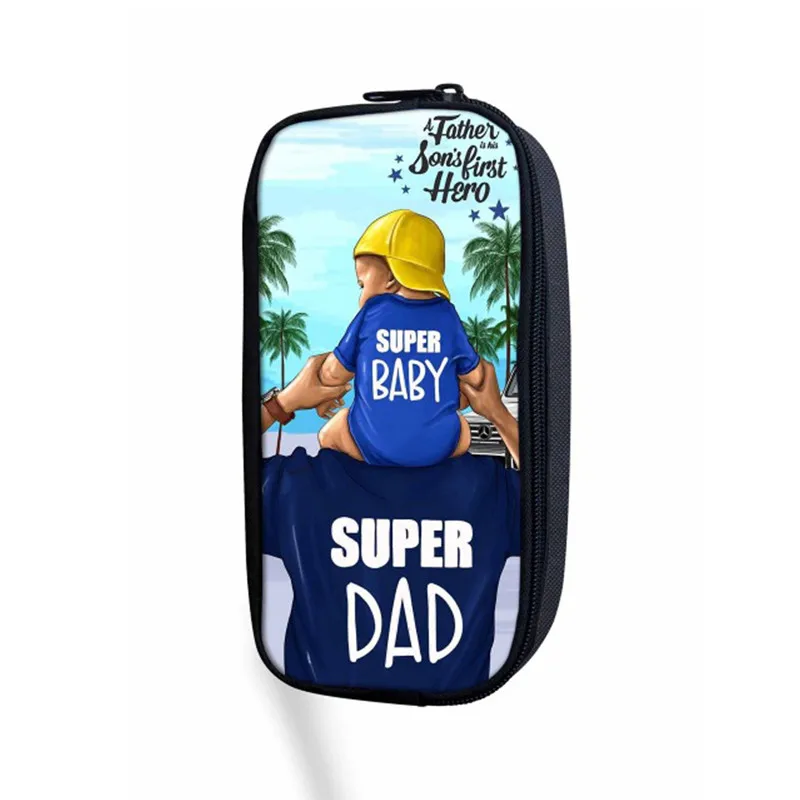 

INJERSDESIGNS Children Kids Pencil Case 3D Super Mom Printing Women'S Cosmetic Bag Fashion Makeup Bag Casual Girls Pencil Bags