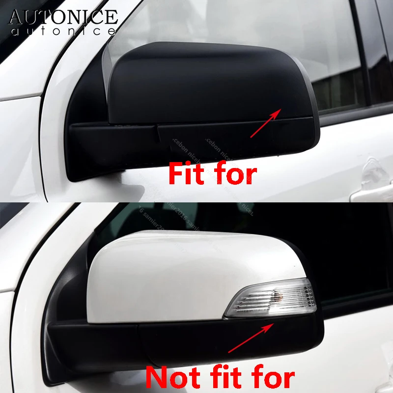 2pc Carbon Fiber Color Rear View Side Mirror Cover for Ford Ranger Everest Endeavour Mazda BT-50 BT50 2015 2016 2017 2018 2019