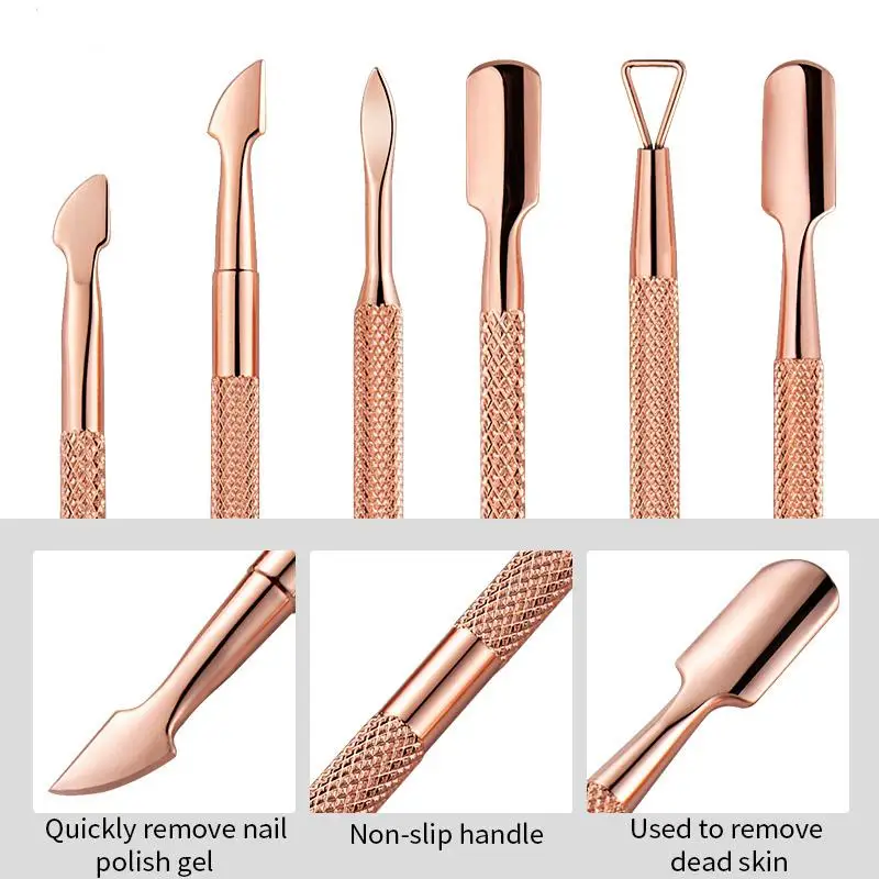 กรรไกรตัดเล็บแบบพกพาสแตนเลสตะไบเล็บแหนบกรรไกรชุดกรรไกรมืออาชีพพร้อมกล่องชุดตัดแต่งเล็บ