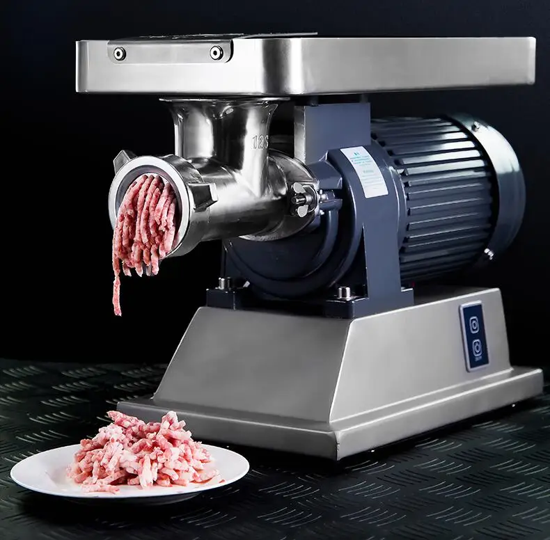 RY-12 Stainless steel desktop multi-function electric meat grinder, commercial high-power meat mixer, frozen meat easily minced