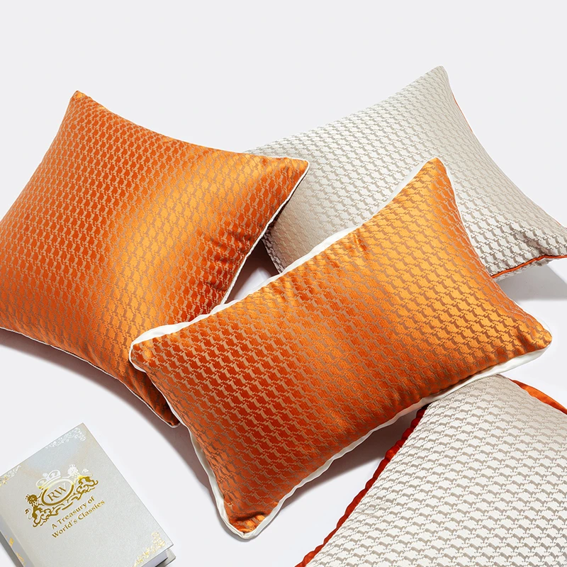 Luxury Nordic Throw Pillows Cases, Solid Color Cushion, Lumbar Pillow for Sofa, Seat, Chair, Home Decoration Accessories