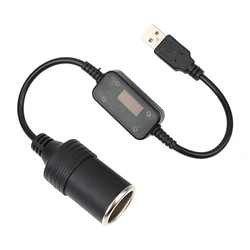 5V To 12V Car Cigarette Lighter Socket USB Converter Power Adapter Controller Plug Connector Automotive Accessories Interior
