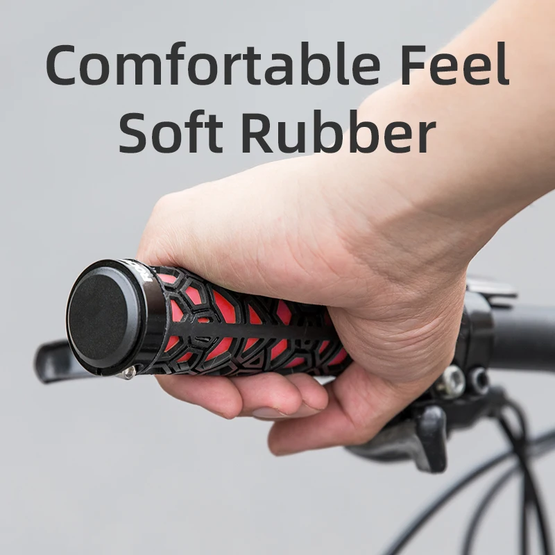 ROCKBROS Ultra Light Bicycle Grips Anti-slip Bike Handlebar Rubber Lock-on Ultralight MTB Grips Cycling Accessories