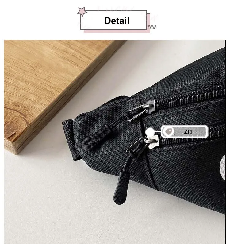 Waistbag for Women Men Unisex Waist Bag Female Catoon Bag with Smile Letter Cute Banana Bag Ladies Small Adjustable Shoulder Bag