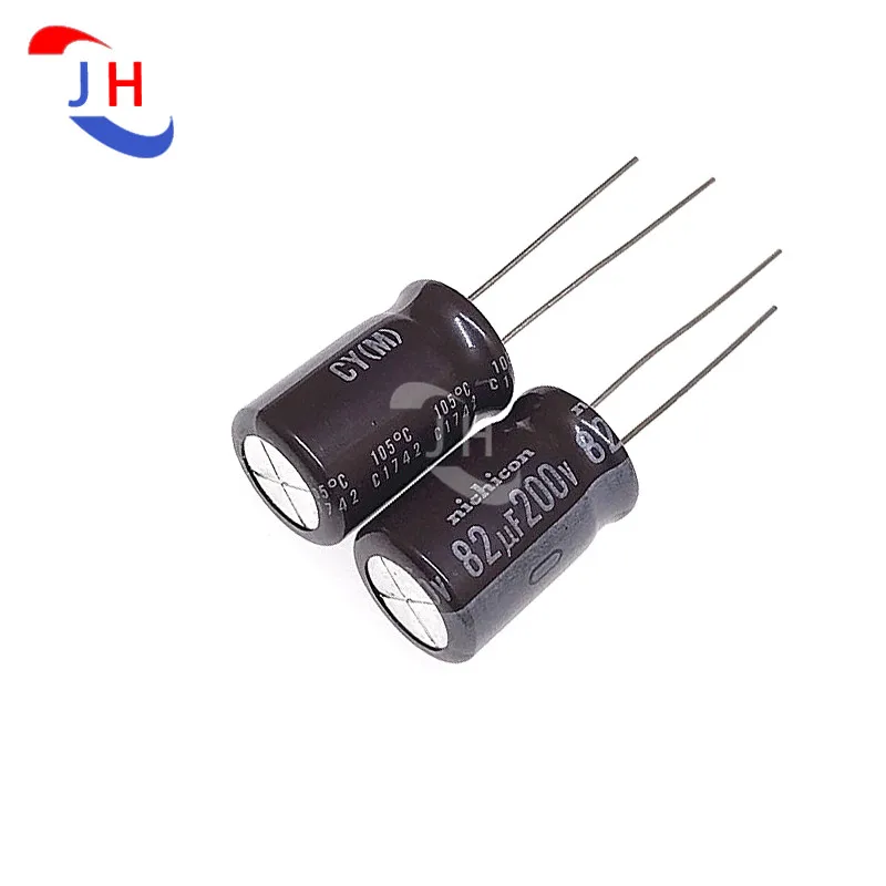 10PCS Aluminum Electrolytic Capacitor 200v82uf 12.5*20 CY High Frequency Long life 5mm Pin Distance 200V 82UF