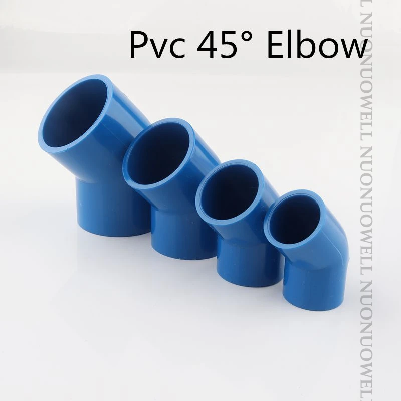 5pcs/lot 20 25 32mm PVC 45 Degree Elbow Connector  Aquarium Fish Tank DIY Tools Garden Irrigation Water Pipe Connectors Adapter