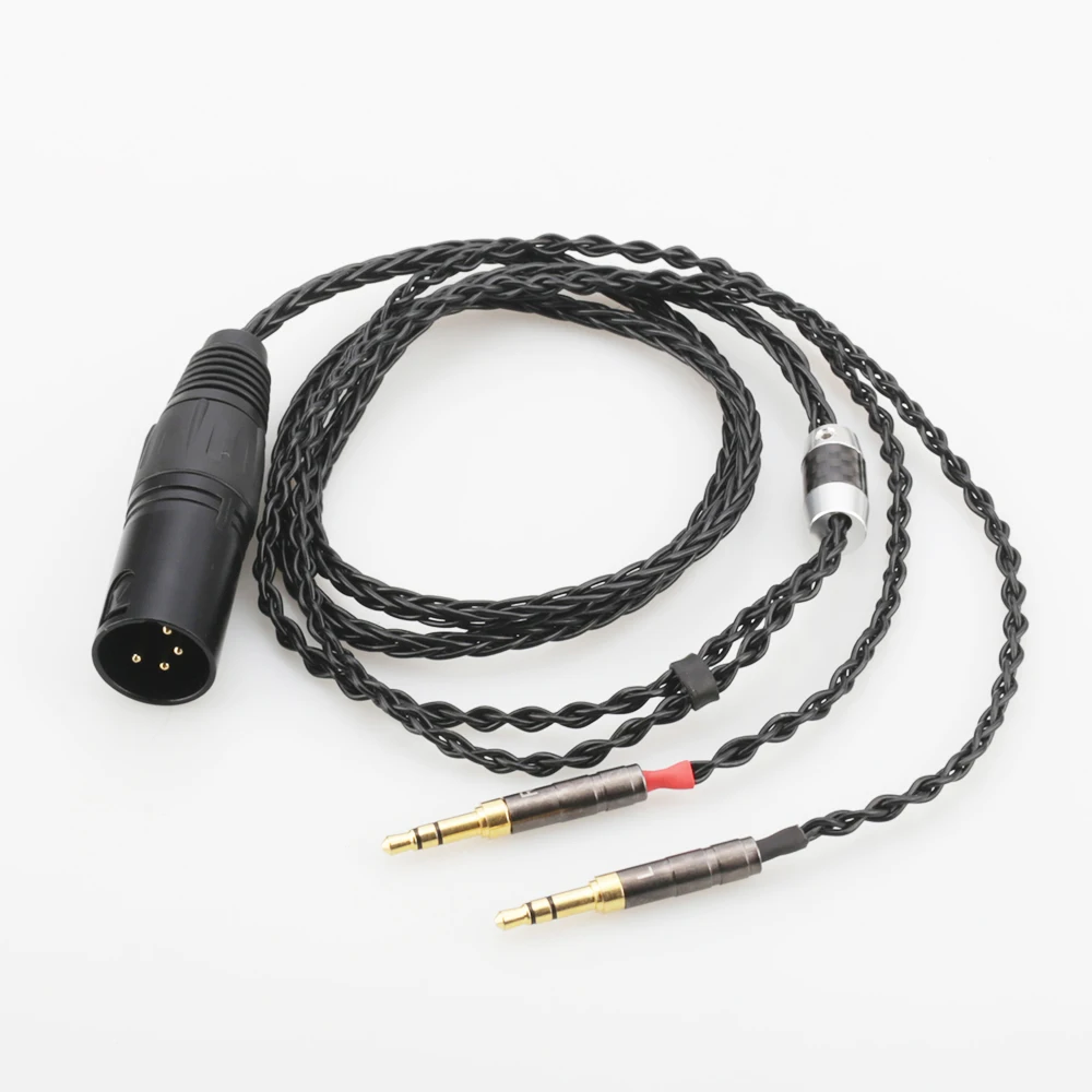 

Audiocrast HC010 2x3.5mm HIFI 4-pin XLR Male Balanced Headphone Upgrade Cable for Sundara Aventho focal elegia t1 t5p D7200 D