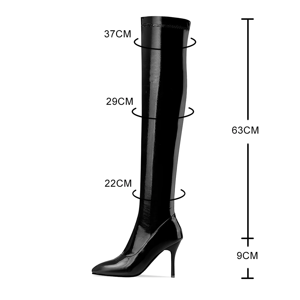 Sexy Stiletto High Heels Over The Knee Boots Women Fetish Party Thigh High Boots Ladies Spring Autumn Long Boot Shoes Cuissardes