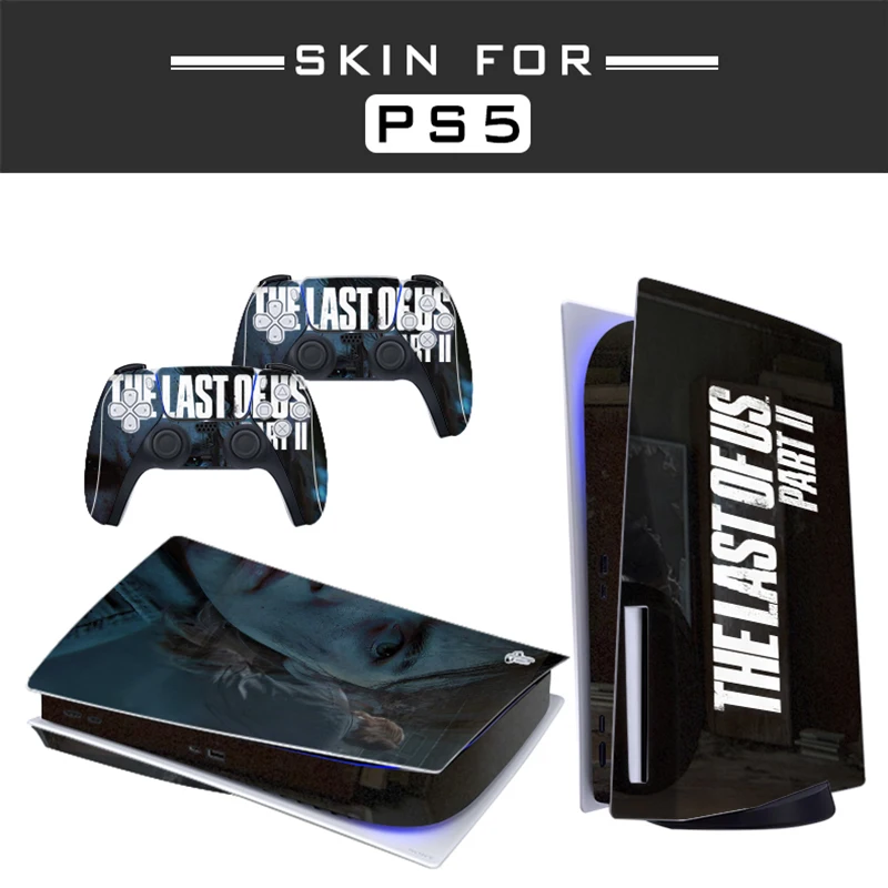 Autocollant The Last of Us PS5, édition disque standard, pour console PlayStation 5 et 2 manettes