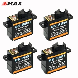 EMAX ES9051 ES 9051 4.8-5.5V 4.3g 0.8kg Gear Servo digitale Futaba JR Plug per 3D F3P aeroplani elicottero auto RC accessori giocattolo