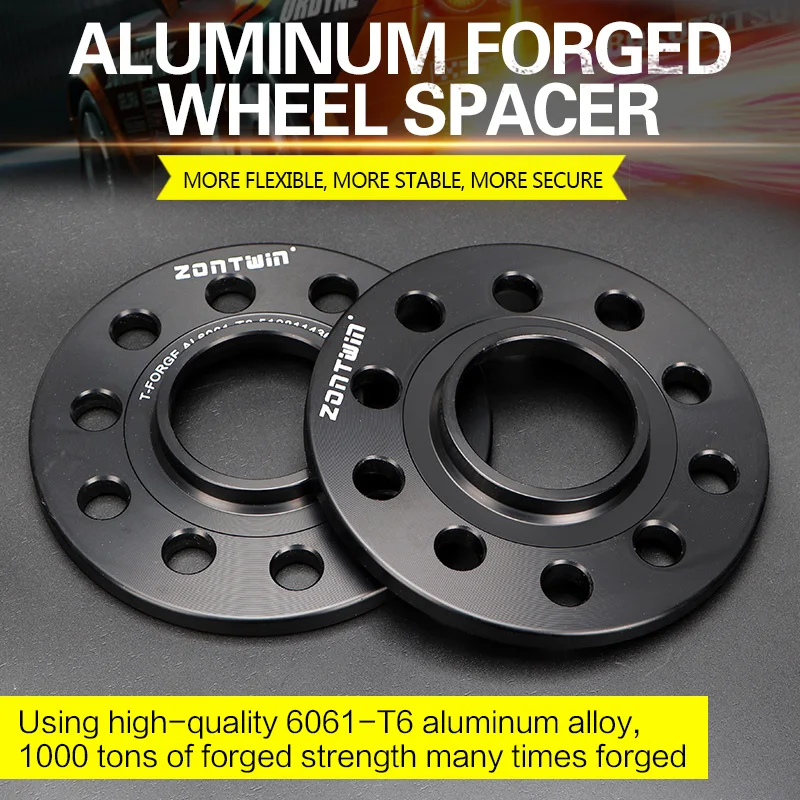 

2Pieces 3/5/8/10/12/15mm Wheel Spacer Adapter PCD 6x120 ID=OD=66.9mm 6 Lug For Universal Car