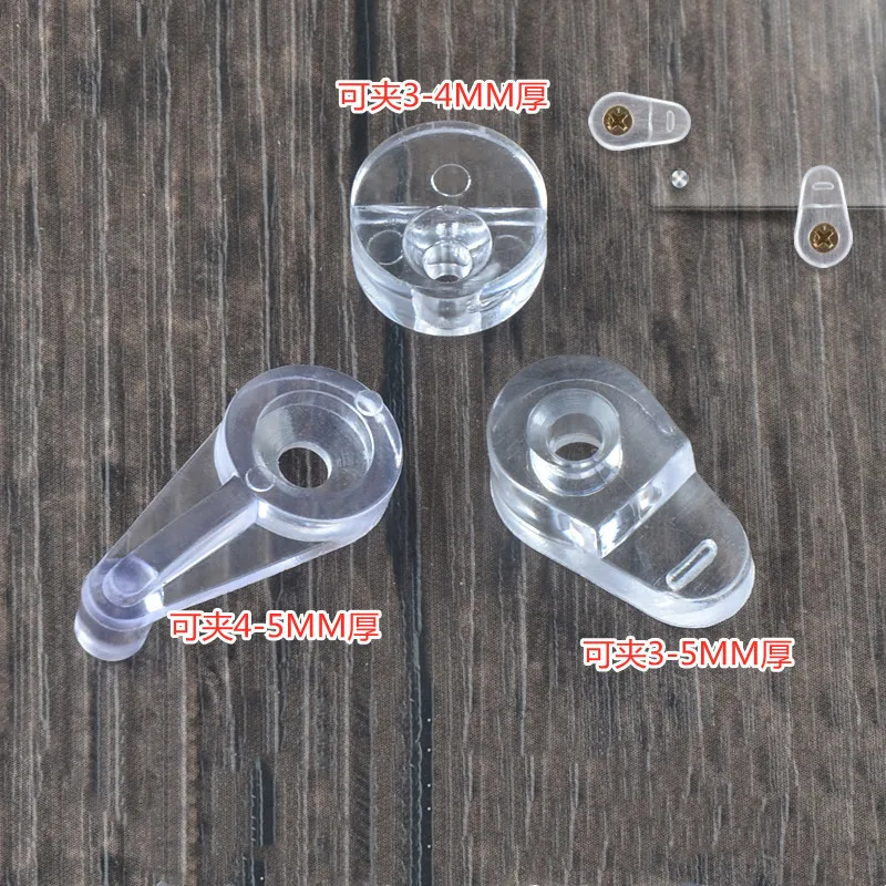 Pack De 5 Pernos Para Gabinete Cosmas 5268ORB-C - Acabado Bronce Envejecido, Cristal Transparente