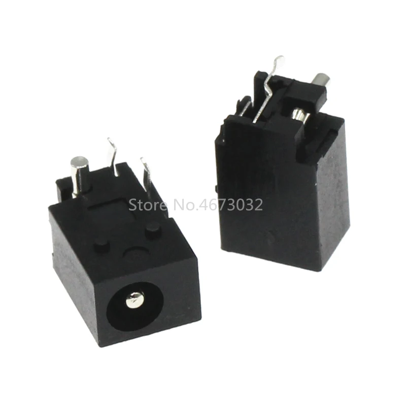 10Pcs DC-023 4.0mm x 1.7mm Black DC Power Jack Socket Connector DC023 4.0*1.7mm 4.0x1.7 1.7mm needle DC Female Jack