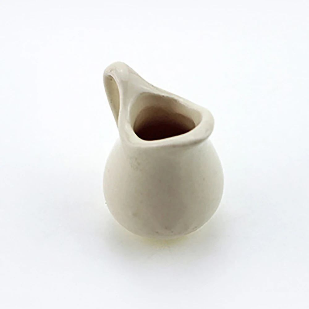 1/12 Dollhouse Miniature Ceramic Kettle Mini Terracotta Kettle Toys for Doll House Accessories Decoration