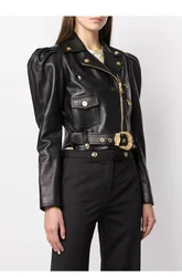 Genuine Leather Clothes Women's Short Style Slim-Fit Sheepskin Motorcycle Jacket Autumn New Winter Sheepskin Jacket