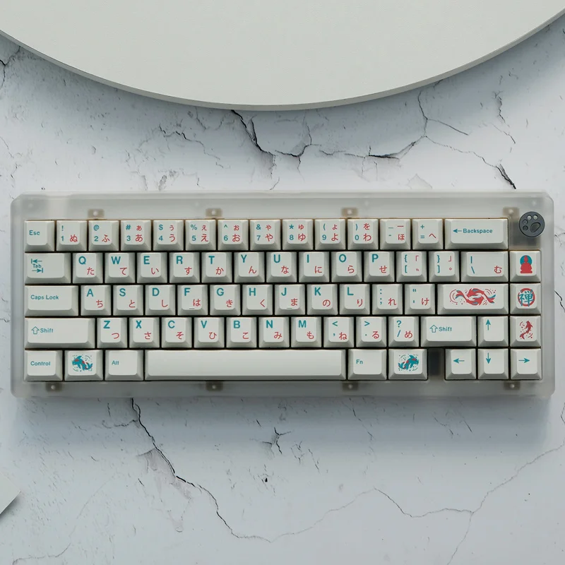 

160 Keys/set GMK Zen Pond Keycaps PBT Dye Subbed Key Caps Cherry Profile Keycap With ISO Enter 6U 6.25U 7U Spacebar