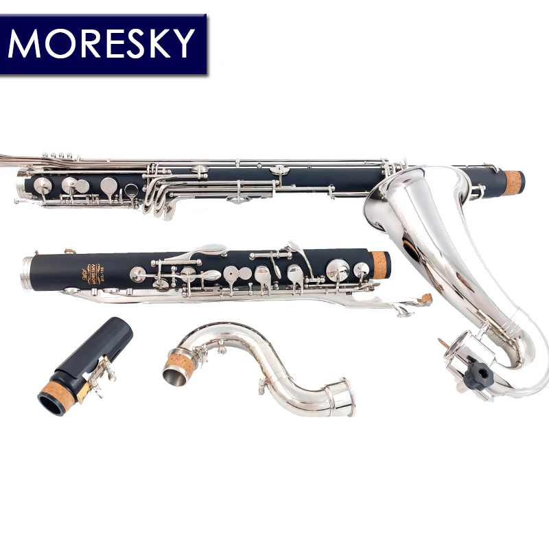 新品★調整済 Moresky バスクラリネット ロング管 モアスカイ MORESKY バスクラリネット プロフェッショナルクラリネット Low-C/LOWE