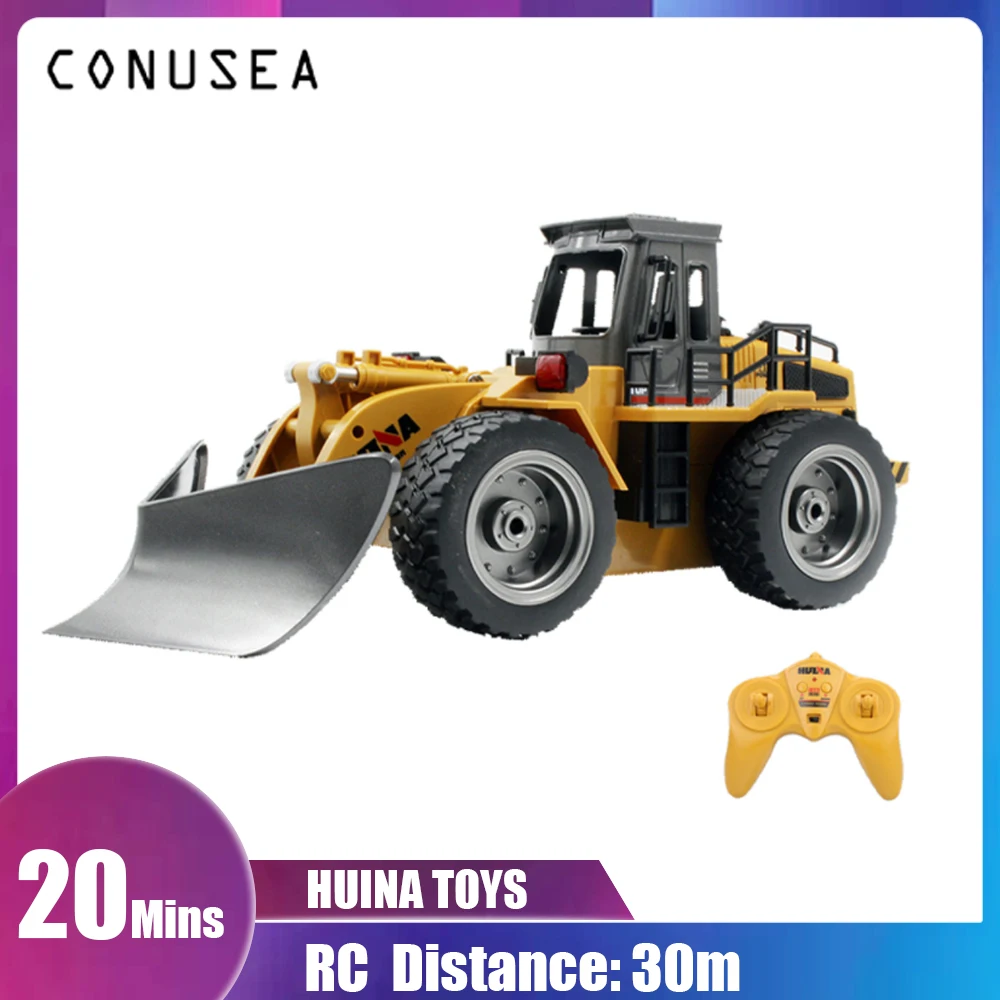 

HUINA 1/18 RC Truck Snow Plow caterpillar remote control excavator rc tractor machine for radio-controlled cars on radio station