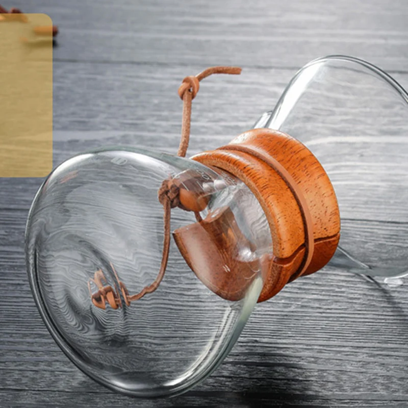 YOMDID 400ml Heat Resistant Manual Coffee Pot Practical Coffee Maker Paperless Reusable Stainless Steel Filter Glass Coffee Pot