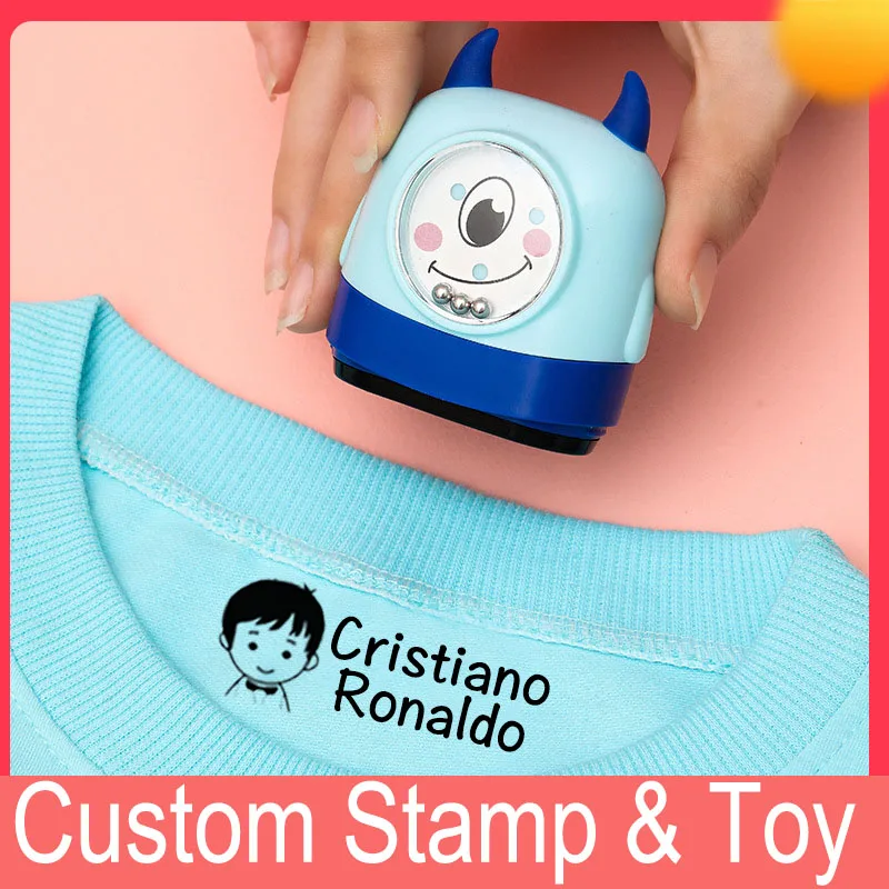 Custom-Made Stempel Baby Jongens Meisjes Diy Speelgoed Voor Kinderen Aangepaste Sticker Naam Seal Student Kleding Hoofdstuk Geen Fade beveiliging 15