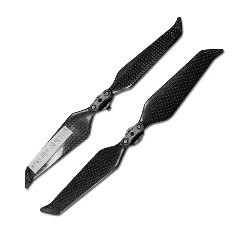 2 pairs Carbon Fiber Propeller Low Noise 8743F Folding Props Quick Release folding propeller for drones