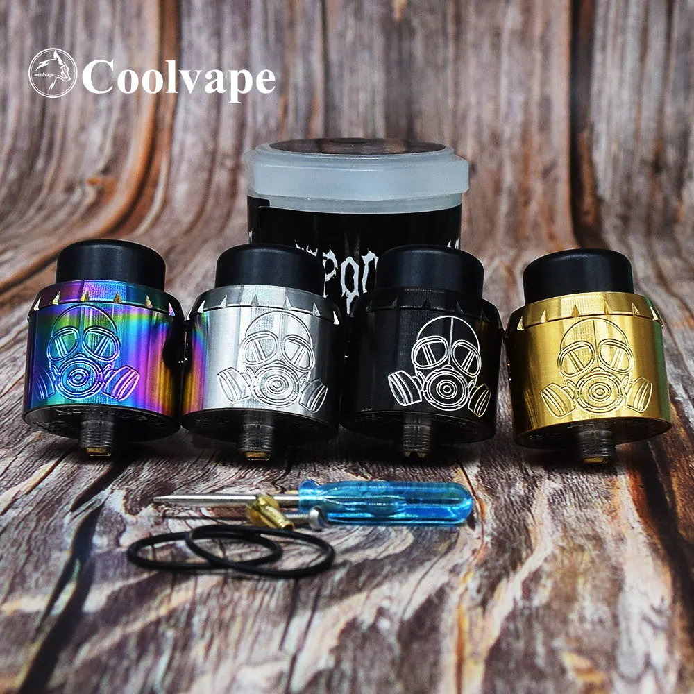 Ngày Tận Thế Rda 25Mm RDA Tận GEN RDA Điều Chỉnh Luồng Khí Rebuildable Điều Khiển 25Mm Ống Giác Hơi Xe Tăng Phù Hợp Với Thc Cơ Mod