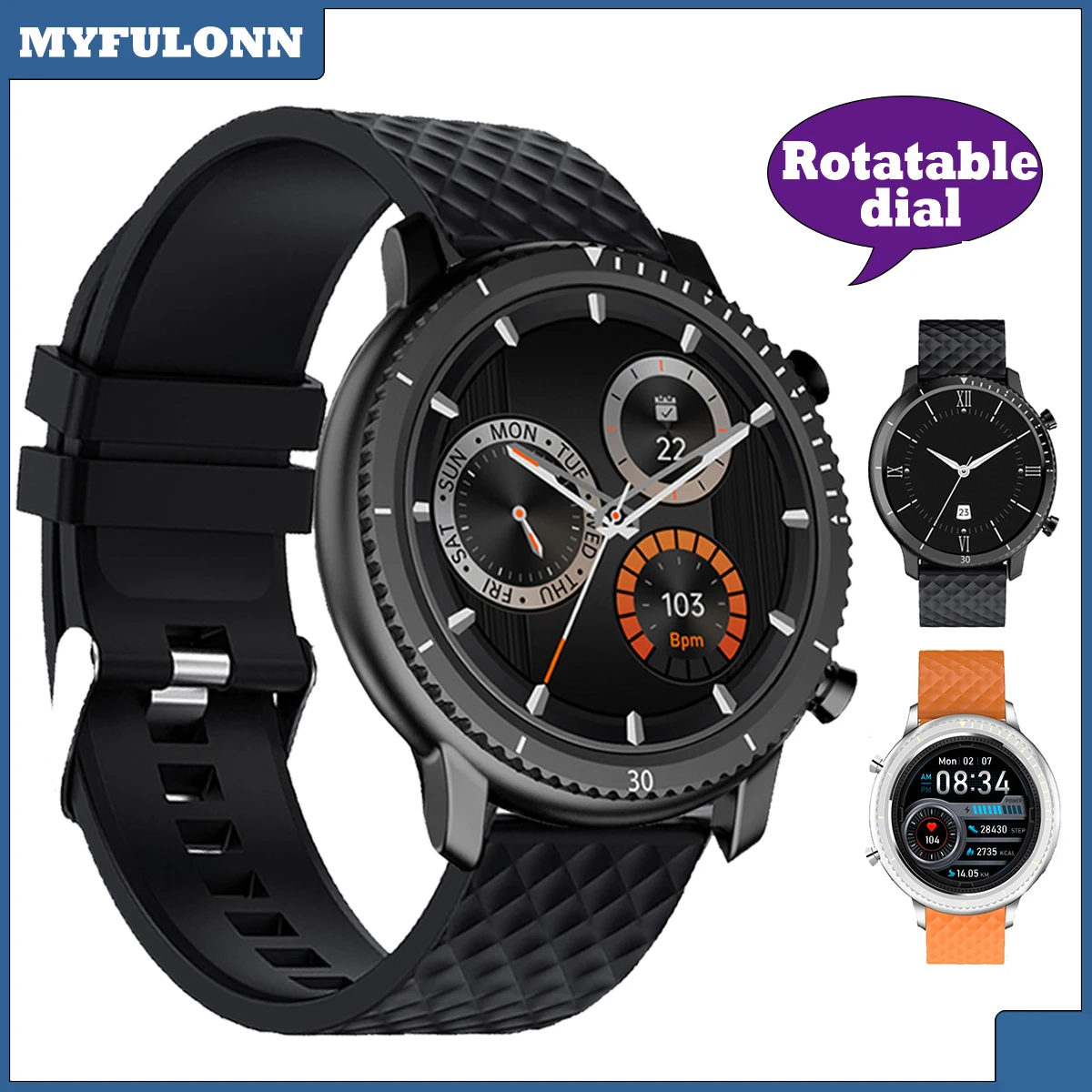 P20 Smart Uhr Männer Rotierenden Zifferblatt Sport Fitness Uhren Für Männer Herz Rate Monitor Smartwatch Wasserdichte 2021 Neue