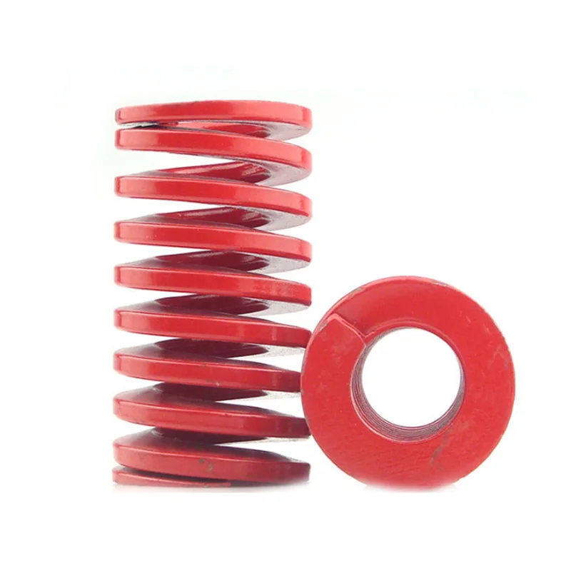 Cetakan kompresi cap Spiral beban cahaya merah, ID3-25mm Die OD6-50mm musim semi 1Pcs panjang 20-200mm
