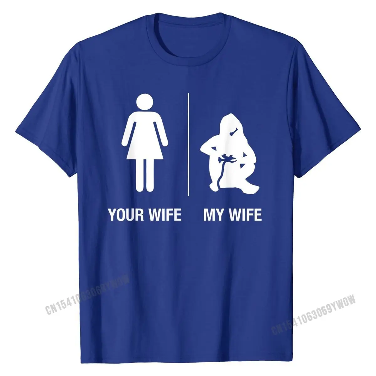 Mens Your Wife My Wife Gamer Shirt, Funny Gaming Husband Gift Cotton Youth Tops T Shirt Comics T Shirt Printed Coupons