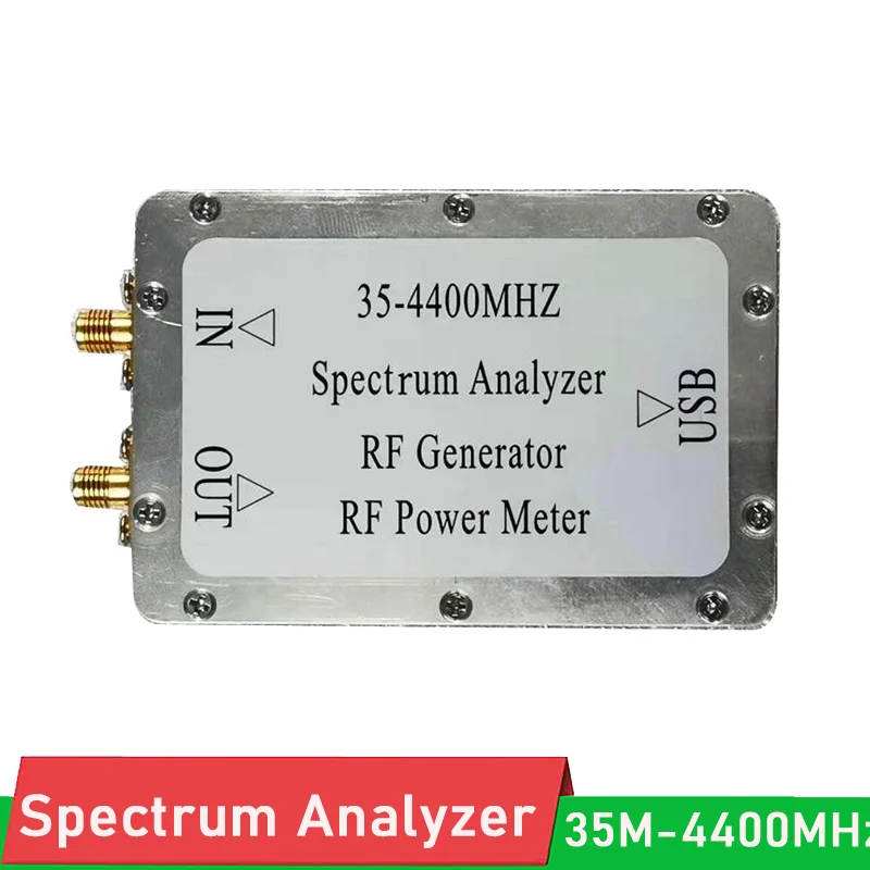 35MHZ-4.4G signanl generator Simple Spectrum Analyzer frequency Sweep signal source RF power meter USB PC Software control