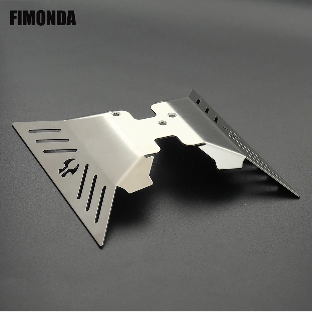 Chassis Stainless Steel Skid Plate Armor Front Rear Axle Differential Protector for 1/10 RC Crawler Axial Capra 1.9 UTB AXI03004