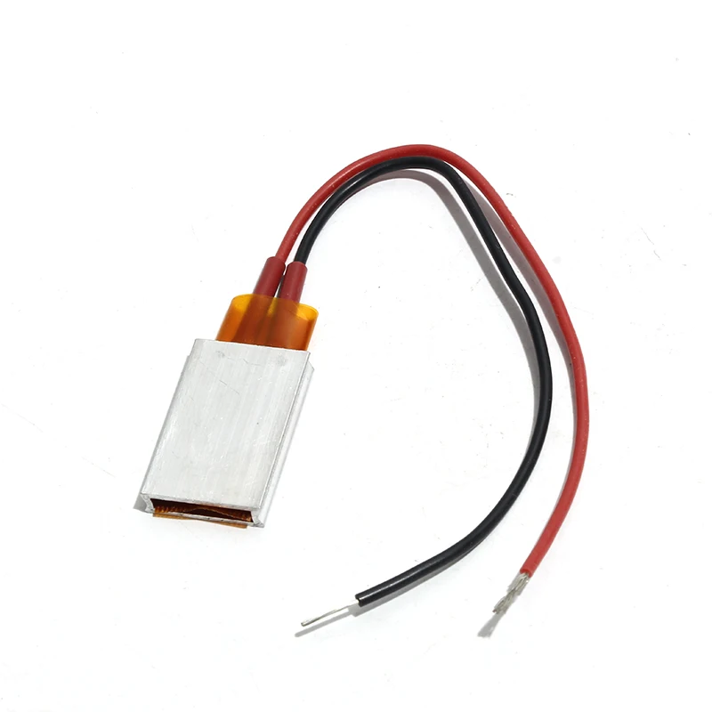 2 قطعة DC12/5 فولت 35x20x5 مللي متر PTC عنصر التدفئة ترموستات الألومنيوم 40/80/230 درجة مكواة شعر بمعامل درجة الحرارة الإيجابي لوحة