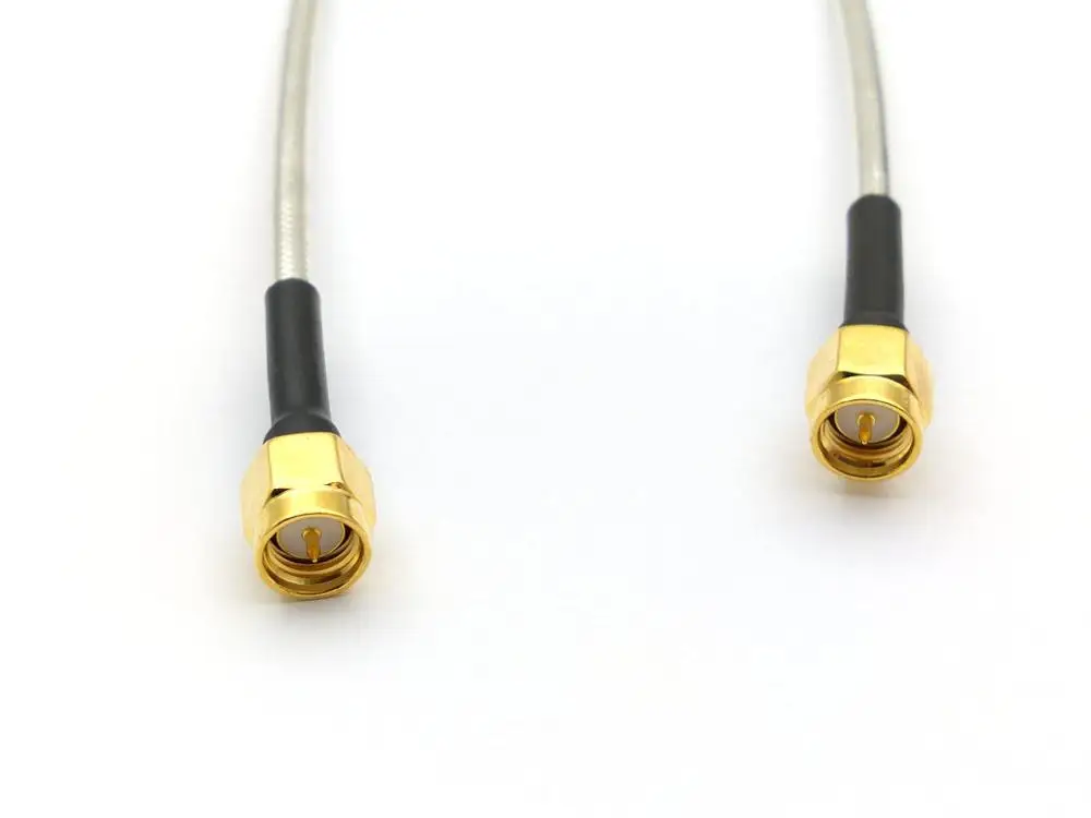 20 piezas SMA macho a SMA macho, enchufe RF coaxial, Cable semirrígido Pigtail RG402