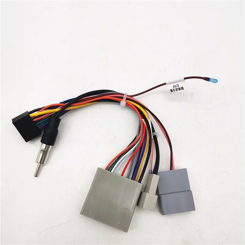 

Car Multimedia Android Player 16Pin Wiring Harness Connector With Radio Antenna Adapter For Honda Civic CRV 2006~2009 Power Wire