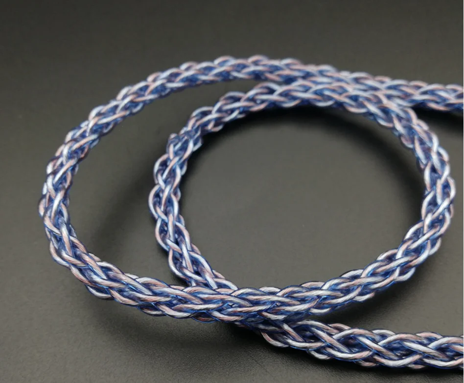 8 Dây Tròn Đan Đơn Tinh Thể Đồng Bạc Pha 240Core