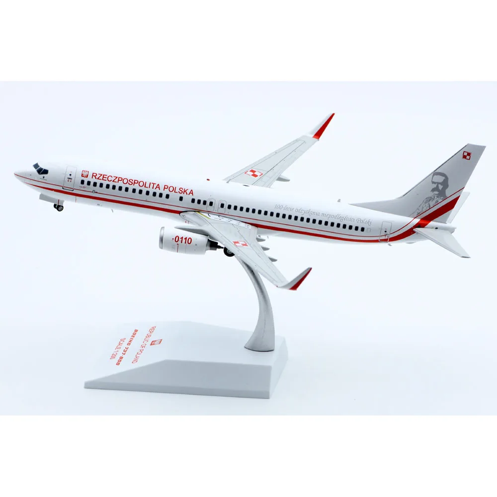 1:200 Alloy Collectible Plane Gift JC Wings LH2245 RZECZPOSPOLITA POLSKA Boeing B737-800 Diecast Aircraft Model 0110 With Stand